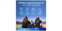 200W Portable Power Station;  FlashFish 40800mAh Solar Generator with 60W 18V ETFE Portable Solar Panel;  Flashfish Foldable Solar Charger