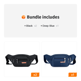 Casual Multifunctional Waist Bag; Adjustable Durable Large Capacity Messenger Bag For Outdoor Sports Running Walking