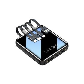 Mini Power Bank Wholesale Share Its Own Line (Option: Cool black-10000mAh)