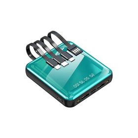 Mini Power Bank Wholesale Share Its Own Line (Option: Lake blue-5000mAh)