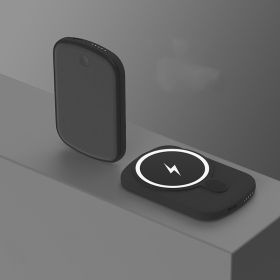 Magsafe Magnetic Absorption Power Bank (Option: Gentleman's Black-10000Mah)