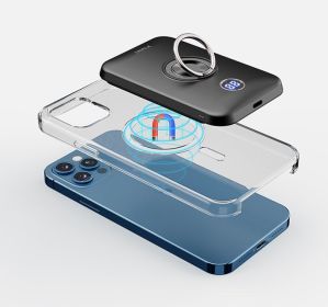 Wireless Magnetic Mobile Phone Fast Charging Power Bank (Option: Black-6000mAh)