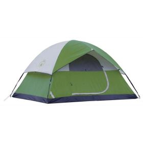 6 Person Yurt Camping Tent, 1 Room, Green (Color: Green, material: Metal And Fabric)