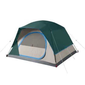 4 Person Skydome Camping Tent (Color: Multicolor, material: Polyester Taffeta)