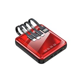 Mini Power Bank Wholesale Share Its Own Line (Option: Martha Red-5000mAh)